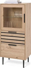 Vitrína »BAAKEN« so sklenenými dvierkami a 2 zásuvkami