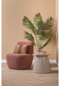 Ružové kreslo z textílie buklé Ada – Leitmotiv