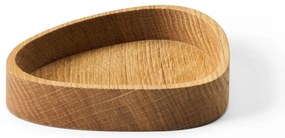 Dekoratívny drevený úložný box v prírodnej farbe 14x12,5x3 cm Curve S – LIND DNA