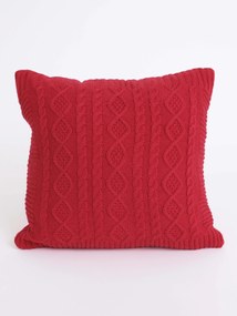 Pletená vianočná obliečka na vankúš 40 x 40 cm - Pletený sveter