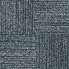 Balta, Kobercový štvorec Sonar Lines 4183 modrošedý 50 x 50 cm, chodba / predsieň