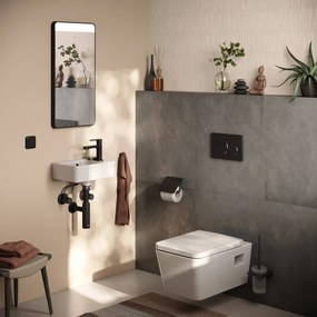 Hansgrohe AddStoris, držiak na WC kefu nástenný, matná čierna, HAN-41752670