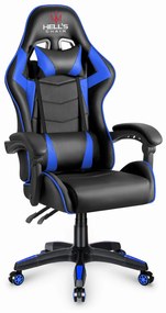 Hells Herné kreslo Hell's Chair HC-1007 Blue Black