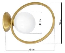 Nástenné svietidlo VIENNA 1xE14/40W/230V zlatá