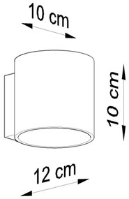 Sollux SL.0048 - Nástenné svietidlo ORBIS 1 1xG9/40W/230V čierna