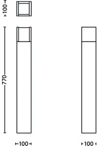 Philips - LED Vonkajšia lampa ARBOUR LED/3,8W/230V 77 cm IP44