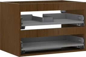Mexen Box-A, závesná skrinka 70 cm, 2 zásuvky, orech, 91AX0-0700-470-2-86