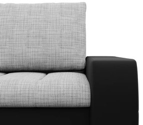 Rohová rozkladacia sedačka AURORA ľavá sivá / čierna