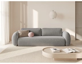 Svetlosivá ženilková rozkladacia/s úložným priestorom pohovka 262 cm Tonale – Cosmopolitan Design