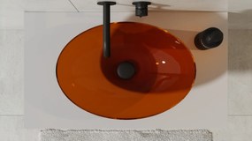 Besco Umývadlo na dosku zo syntetickej živice Anya 50x35 cm Earth Rust s výpusťou Click-Clack BESCO-Typ výpuste: Click-Clack bez prepadu, chróm