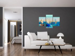 Obraz - Obraz krajiny, maľba (90x60 cm)