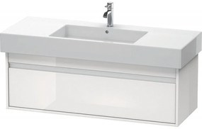 DURAVIT Ketho závesná skrinka pod umývadlo, 1 zásuvka, 1200 x 455 x 410 mm, biela vysoký lesk, KT669202222