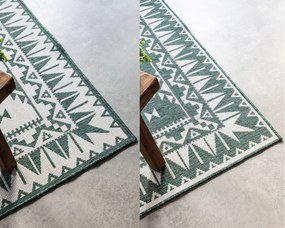 ELLE Decoration, Kusový koberec Gemini 106020 Green z kolekcie Elle – na von aj na doma, 80x150, zelená, chodba / predsieň