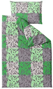 Bavlnené obliečky Kvadratus zelené