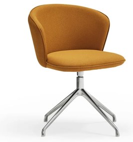 Čalúnené jedálenské kreslá v súprave 2 ks v horčicovej farbe Add – Teulat