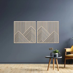 Dvojdielny obraz hôr | Minimalistická dekorácia | SENTOP PR0481