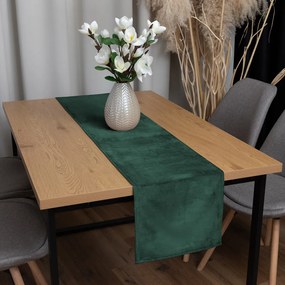 Biante Zamatový behúň na stôl Velvet Prémium SVP-044 Lesná zelená 45x140 cm