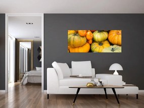 Obraz - Jesenná tekvica (120x50 cm)