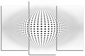 Obraz na plátne - Abstraktná geometrická sfera 1218C (105x70 cm)