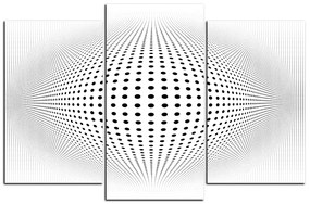 Obraz na plátne - Abstraktná geometrická sfera 1218C (150x100 cm)