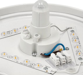 ECOLIGHT LED stropné svietidlo - PIR - 18W - IP44 - neutrálna biela