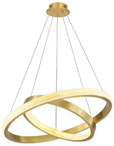 Toolight Toolight, LED stropné svietidlo 60cm, 55W, 3500lm + diaľkové ovládanie, APP1772-CP, zlatá matná, OSW-06351