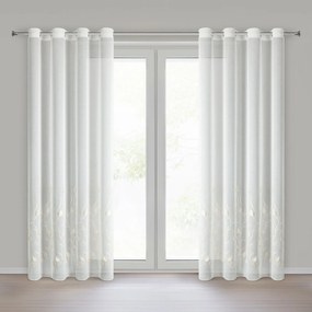 ZÁCLONA NA KRÚŽKOCH BROKLYN 140X250 CM CM VZOROVANÁ