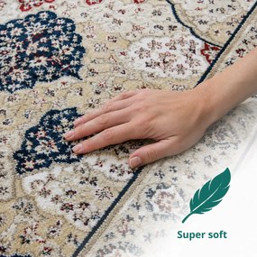 Angel Carpet, Kusový koberec Sultan 25 Blue/red, 160x230, viacfarebná, kancelária