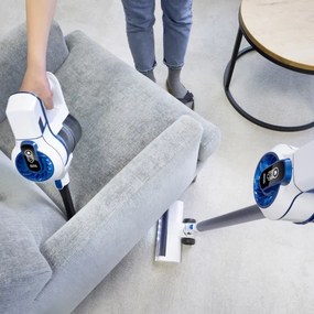 Niceboy ION Hurricane H5- Bezdrôtový tyčový vysávač 2v1 150W/2200 mAh biela/modrá