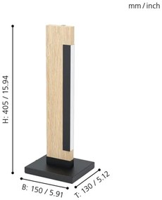 Eglo 99295 - LED Stmievateľná stolná lampa CAMACHO LED/6,5W/230V