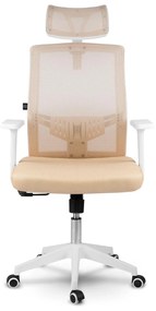 Kancelárska stolička z mikrosieťoviny Sofotel Rotar 240102- béžová