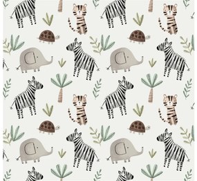 Sada 2 ks dekoračných obliečok na vankúš JUNGARI 40x60 cm, krémová