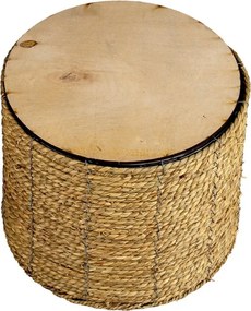 Pletený prírodný obal na kvetinu L - Ø 30 * 23 cm