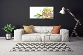 Obraz Canvas Kúpele uteráky sviece orchidea 125x50 cm