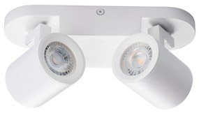 KANLUX Nástenné / stropné bodové osvetlenie PERINO, 2xGU10, 35W, biele