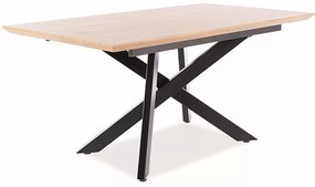Rozkládací jídelní stůl Capital 160/200 cm dub přírodní/černý