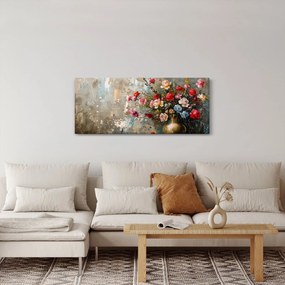 Obraz - Váza kvetov (120x50 cm)