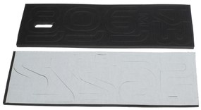 KIK Nástenné interiérové hodiny, samolepiace, čierne, KX7845