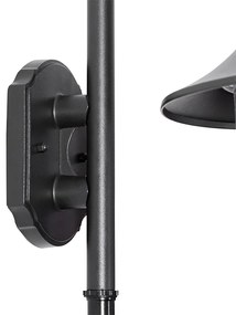 Vonkajšia nástenná lampa čierna IP44 vrátane detektora pohybu - Daphne