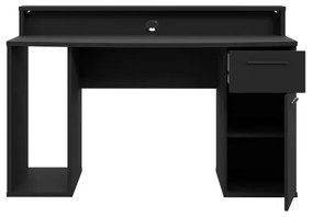 Písací stôl s podsvietením IVAR, čierny