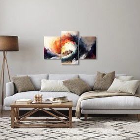 Obraz - Vo víre povodne, akvarel (90x60 cm)