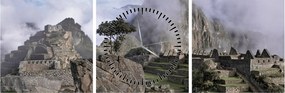 Obraz - Machu Picchu (s hodinami) (90x30 cm)