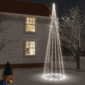 Vianočný stromček kužeľ studené biele svetlo 1134 LED 230x800cm 343499