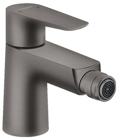 Hansgrohe Talis E, páková bidetová batéria s odtokovou súpravou s tiahlom, kartáčovaný čierny chróm, HAN-71720340