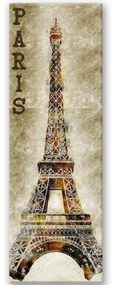 Gario Obraz na plátne Paríž a Eiffelova veža Rozmery: 50 x 150 cm