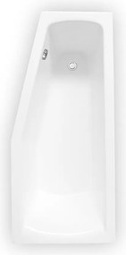 Roth Asymetrická akrylátová vaňa MINI ROTH-Variant: rozmery: 160x70 cm, orientácia: Ľavá - (MINI 160 L - N-8000073)