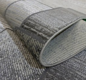 Koberec Esprit 3603 GREY – sivý vzorovaný obdĺžnik pre každú izbu Rozmer: 140x190 cm