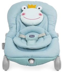 Chicco - Detské vibračné ležadlo s melódiou BALLOON Froggy 2xAA + 1xLR20 modrá