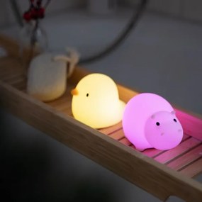 MegaLight - LED RGB Nabíjacia detská dotyková lampa do vane SWIMMY DUCK LED/5V