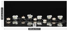 Fototapeta Vliesová Orchidea sviečky 152x104 cm